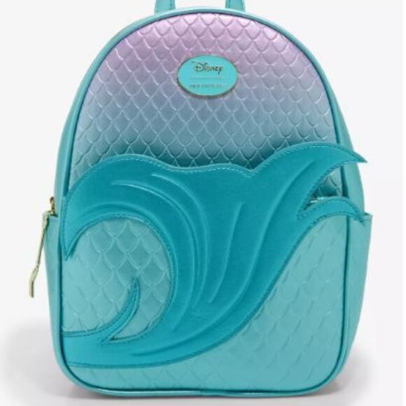 NWT Her Universe Disney The Little Mermaid Ombre Scales Mini Backpack - Picture 2 of 4